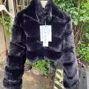 Áo Khoác Lông Cáo Ngắn Thời Trang Nữ Phong Cách Hàn Quốc Áo Khoác Dạ Dày Chất Liệu Da Dê Phụ Kiện Tiệc Cưới Áo Khoác Ngoài