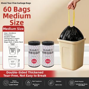 SIVASS | Tear-Resistant Thick Garbage Bags Drawstring