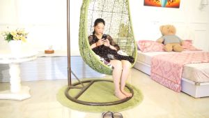 Karpet Bulu Bulat Diameter 100cm Tebal 5.5cm Isi Busa Royal Foam LP