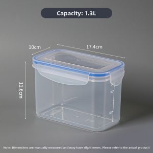 MRUN | Transparent Sealed Rectangular Storage Box With Lid and Scale
