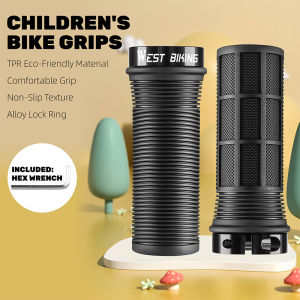 West Biking | WEST BIKING Childrens Bike Grips TPR Anti-slip Shock Absorption Kids Bike Handlebar Cover 22.2mm Standard Diameter MTB Grips
