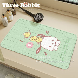 Pacha Dog Bathroom Non-Slip Mat PVC Shower Bathroom Drop-Resistant Suction Cup Pad Bathroom Shower Disposable Mat