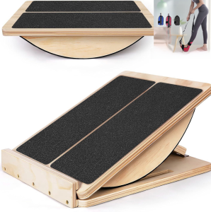 Wooden Fitness Stair Plate Multi-Adjustable Leg Muscle Stretching Trainer Balance Training Stand up Bench Exercise Equipment