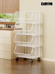evesigar | Multi-functional Kitchen Storage Shelf With Wheels