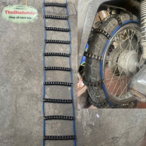 Xích quấn lốp xe máy chống trơn trượt trời mưa xích xe máy + cáp inox 304