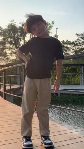 Celana Panjang Anak Chinos Littlebee Warna Cream Size 1-5 Tahun