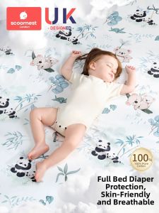 KESCOORL | Đệm Giường Thấm Nước Có Thể Giặt Được Cotton Sạch 100% Thông Khí