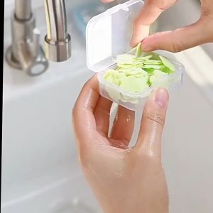 Xà Bông Rửa Tay Hình Bông Hoa Xà Phòng Giấy Bỏ Túi Đi Du Lịch Đi Ra Ngoài Tiện Lợi Giao Màu Ngẫu Nhiên