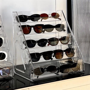 YOUKAMAN | Acrylic Step Shelf Eyewear Organizer