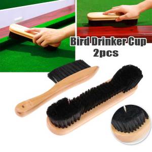 1Set Wood Billiard Brush Set Pool Table Horsehair Brush For Billiard Table Cleaning