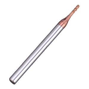 55 Degrees Tungsten Steel Deep Groove Flat Bottom Coated Long Neck Small Diameter 4 Blades End Mill