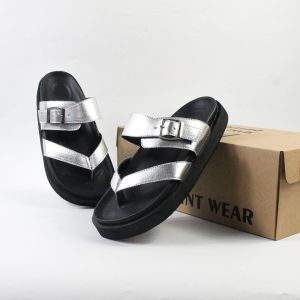 Sandal Wanita Footprint - Silvertone