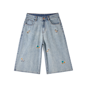 BALENO | Summer American Style Mens Denim Shorts Straight Loose
