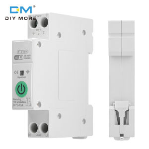 diymore AC 90-300V Works with Tuya WiFi Smartphone APP Remote Control Circuit Breaker Switch Timing Support Voice Control