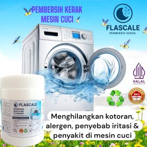 Pembersih Mesin Cuci dengan Formula Ampuh Dijamin Bersih 100% Menghilangkan Kerak Kotoran Tabung Mesin Cuci - FLASCALE