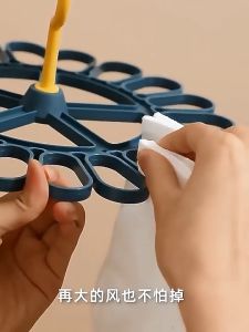 20 Clip 360°Multifunctional Rotatable Socks Hanger Drying Rack Windproof Clothes Underwear Hanger Rak Gantungan 多功能陀螺袜夹