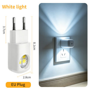 US/EU Plug LED Night Light for Bedroom Hallway Corridor Kitchen Stairs Lighting Auto On/Off Energy Saving Dusk to Dawn Lamp