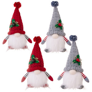 Lễ hội bằng nhung cho Giáng sinh Gnome với ánh sáng cho nhà bếp tầng khay trang trí nội thất hoàn hảo cho mùa nghỉ lễ