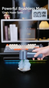 【2025 NEW】Wehomelife Portable Handheld Fan HF02 12m/s Wind Speed Air Cooling Function 5000mAh Large Battery LED Display 100 Level Adjustable Suitable for Summer Student Outdoor Commute Camping