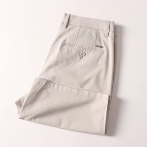 Quần Short Cotton Nam Mùa Hè Thoáng Khí Thoải Mái Họa Tiết Kẻ Sọc Nhẹ Quần Dài Năm Mảnh Quần Công Sở Thường Ngày