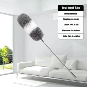 Portable Retractable Feather Duster Soft Fiber Not Easy To Shed Hair Electrostatic Dust Removal Suitable For Home Kitchen Etc
