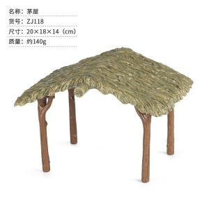 Detachable Plastic Animal Farm House Toy for Children Simulation Micro Landscape Desktop Sand Tray Decoration Playhouse Toy
