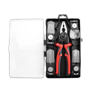 5-PCS Plier Tool Set 5 In 1 Versatile Tool Kit Metal With Linesman Plier Wire Stripper Crimping Tools Sheet Metal Shear