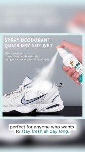 100ML Shoes Deodorant Spray Safe Deodorization Shoes Stink Freshener Socks Odor Remover Spray