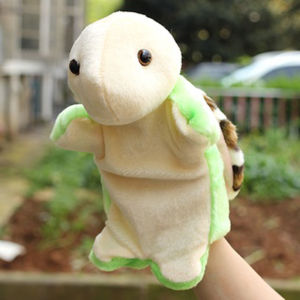 Cute sea turtle hand puppet children stuffed plush toy