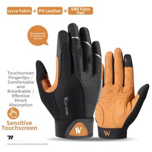 West Biking | Full Finger Vibration Reduction Cycling Gloves for Spring Autumn and Winter