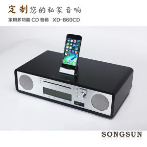 Songsun Fever CD Player Mini Combination Audio HiFi Desktop Multimedia Bluetooth Speaker CD Player