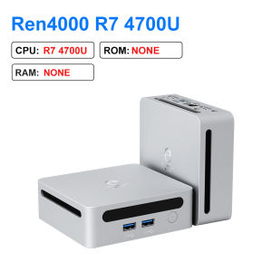 GenMachine Mini PC Ren4000 4700U AMD Ryzen7 4700U CPU  2.0GHz Up to 4.1GHz Windows 11 DDR4 3200Mhz WiFi6 NUC gaming pc