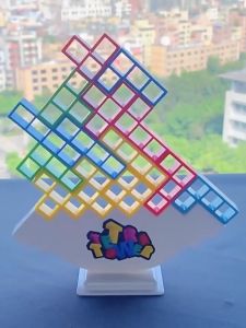 Bộ đồ chơi xếp hình tháp Tetra cân bằng với gạch lắp ráp cho bé đồ chơi trẻ em giáo dục Montessori-đồ chơi phát triển trí tuệ