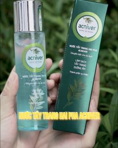 Nước tẩy trang làm sạch lớp trang điểm loại bỏ bụi bẩn bã nhờn cấp ẩm tức thì dành cho da mụn và da nhạy cảm Acniver Santafa 150ml