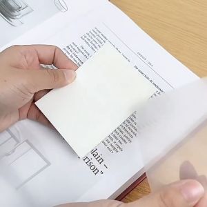 50Sheet Transparent Sticky Notes To Do List Notepads Memo Pads For Home Office Stationary