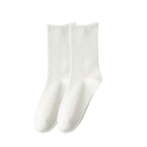 JIAZINI | White Boneless Spring-Autumn Socks for Women