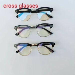 แว่นตากรองแสงสีฟ้า ถนอมสายตา ทรง Clubmaster สไตล์เกาหลี รุ่น CGC10