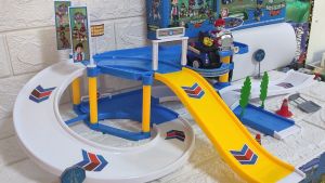 CWVS PAW PATROL TOY PLAY SET PARKING RACING TRACK WITH 2 PIECES CHARACTER WITH CAR TOY FOR KIDS