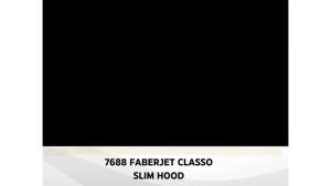 FABER SLIM HOOD SUCTION POWER 900m³/hr with 3-Speed Function Charcoal & Grease Filter | CLASSO 7688 FCH-SLM75S090BK