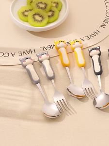 Cute and Long Handle Childrens Dining Spoon