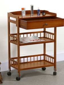 Tea Storage Rack Tea Table Bamboo Solid Wooden Tea Cabinet Tea Set Storage Rack Tea Making Table Side Table Cabinet