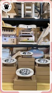 4 ชามเดี่ยว+ ชามอาหาร แบบไม้ ชามอาหารแมว มินิมอล ❤️