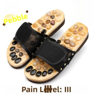Massaging Pebble Jade Anti-Slip Indoor Foot Therapy Slippers for Men And Women Couples Home Comfortable Breathable Slip-On Sandals
