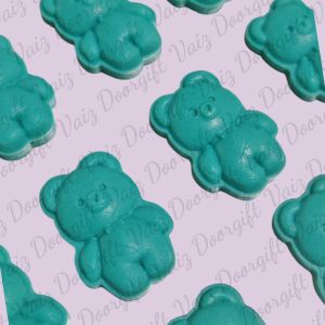 VAIZ Teddy Palkova 20pcs | White Palkova | Special Gender Reveal Palkova Blue Pink | Individual Packed with Design Sealed Wrap | Suitable for Sweet Tray | Minisan