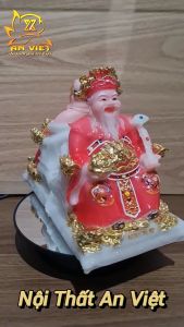 Bộ Tượng Thần Tài - Thổ Địa Phú Quý [Hợp Mệnh HỎA] - Cao 15cm - TD2502 - Nội Thất An Việt