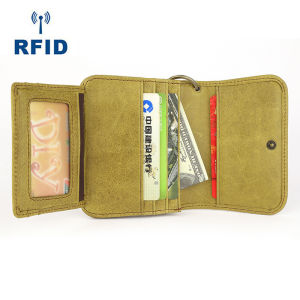 Smart King Large Capacity Card Holder For Women Genuine Cow Leather RFID Purse Wallet Fashion Multi-Card Holder Coin Bag