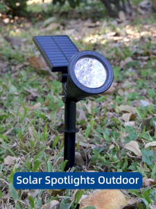 Z-Gadget⚡Solar Lawn Spotlight Outdoor Lawn Light Ground Plug 7/18 LED Garden Light Solar Spotlight 1200mAh Lawn Landscape Light