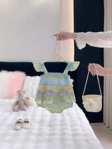 Summer Outfit Baby Girl Cotton Onesie Thin Pure Cotton Triangle Romper Newborn Three-Point Clothes Hundred Days Ceremony Dress