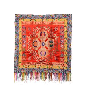 Hand-embroidered Tibetan Nepal Style Tablecloth Half Silk