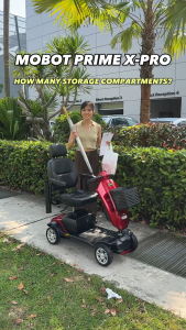MOBOT SG OFFICIAL | Prime X-Pro 4-Wheels Mobility Scooter | 24V 20AH | Ultimate Comfort | LTA Compliant